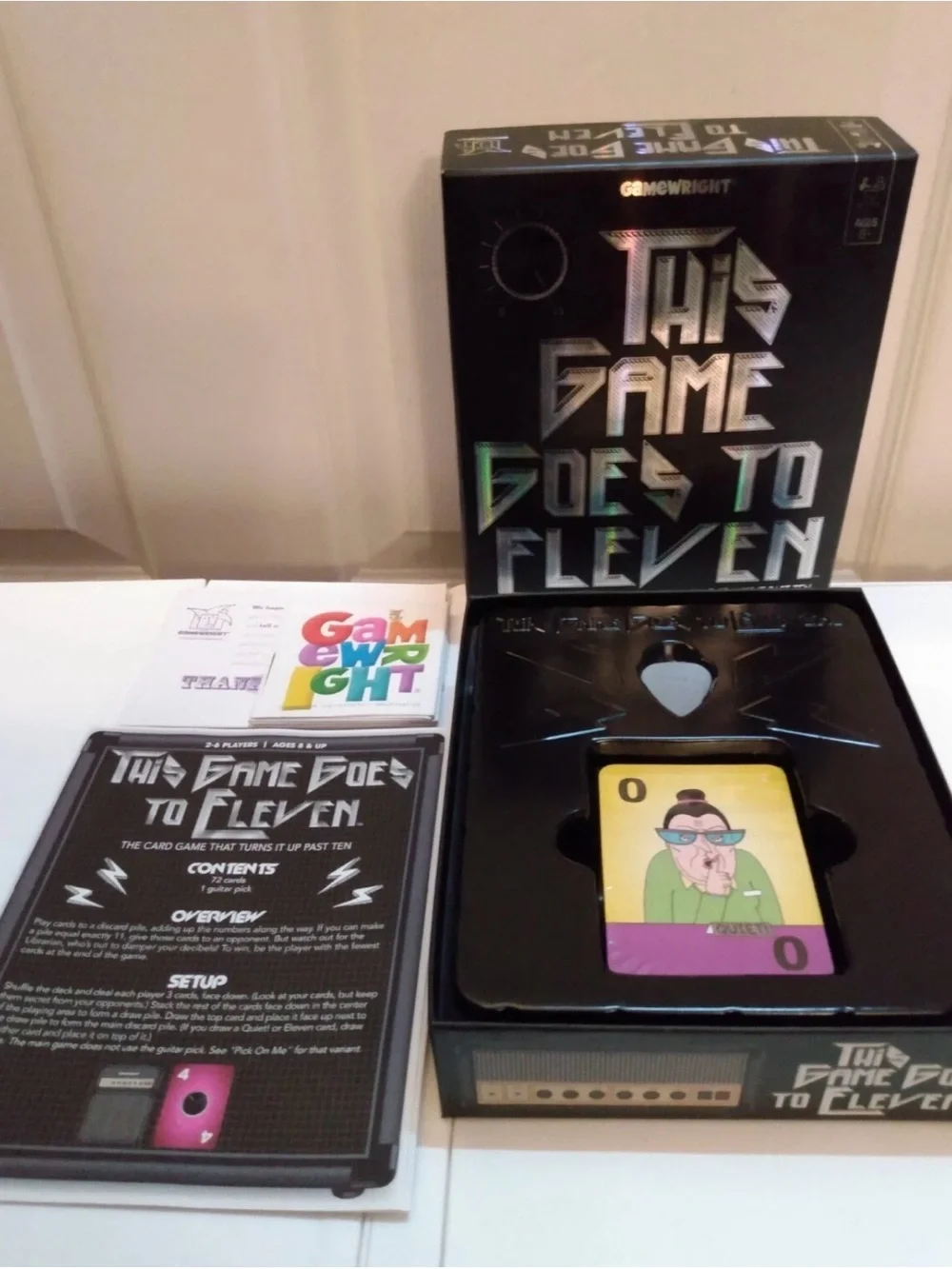 This Game Goes to Eleven Card Game - Gamewright - Black with Holographic Accents